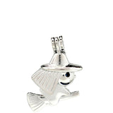 10PCS Magical Witch Pearl Cage Locket Aromatherapy Diffuser Pendant