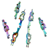 10PCS Bird Pearl Cage Locket Aromatherapy Diffuser Pendant for Necklace Keychain