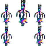 10PCS Turtles Charm Pearl Cage Locket Aromatherapy Diffuser Pendant