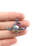 10PCS Witch Cap Pearl Cage Locket Aromatherapy Pendant