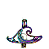 10PCS Witch Cap Pearl Cage Locket Aromatherapy Pendant