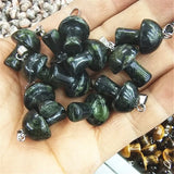 10PCS Women Pendants Lapis Lazuli Tiger Eye Amethyst Gemstone DIY Jewelry