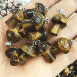 10PCS Women Pendants Lapis Lazuli Tiger Eye Amethyst Gemstone DIY Jewelry