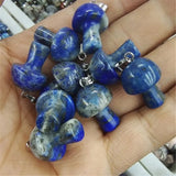 10PCS Women Pendants Lapis Lazuli Tiger Eye Amethyst Gemstone DIY Jewelry