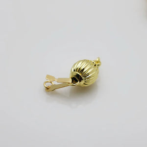 10PCS Gold Snap Lantern Beads Button Fittings 8mm