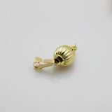 10PCS Gold Snap Lantern Beads Button Fittings 8mm