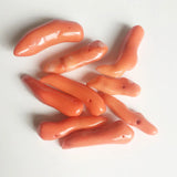 10PCS Coral Tooth Gemstone Beads for DIY Woman Jewelry Bracelet