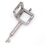 10PCS Rhinestone Glass Memory Locket Pendant Charms