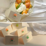 10PCS Korean Flower Greeting Cards Wedding Invitation Birthday Envelope