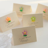10PCS Korean Flower Greeting Cards Wedding Invitation Birthday Envelope