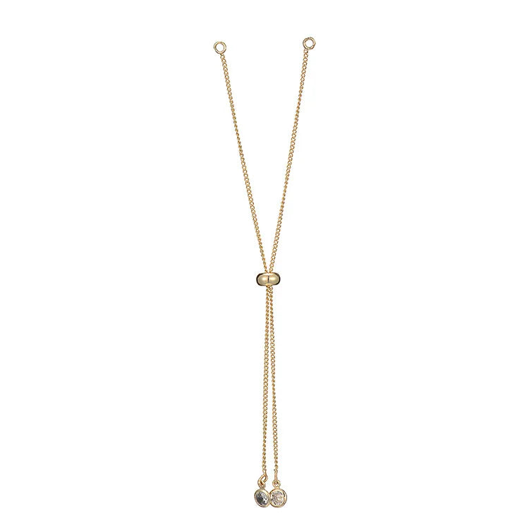 10PCS 14K Plated Zirconia Bracelet Chain DIY Jewelry Making