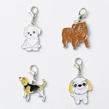10PCS Dog Charms Keychain Couple Gift For Women Men