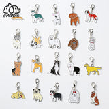 10PCS Dog Charms Keychain Couple Gift For Women Men