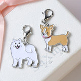 10PCS Dog Charms Keychain Couple Gift For Women Men