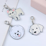 10PCS Alloy Dripping Dog Charms Pendant Earring Bracelet DIY