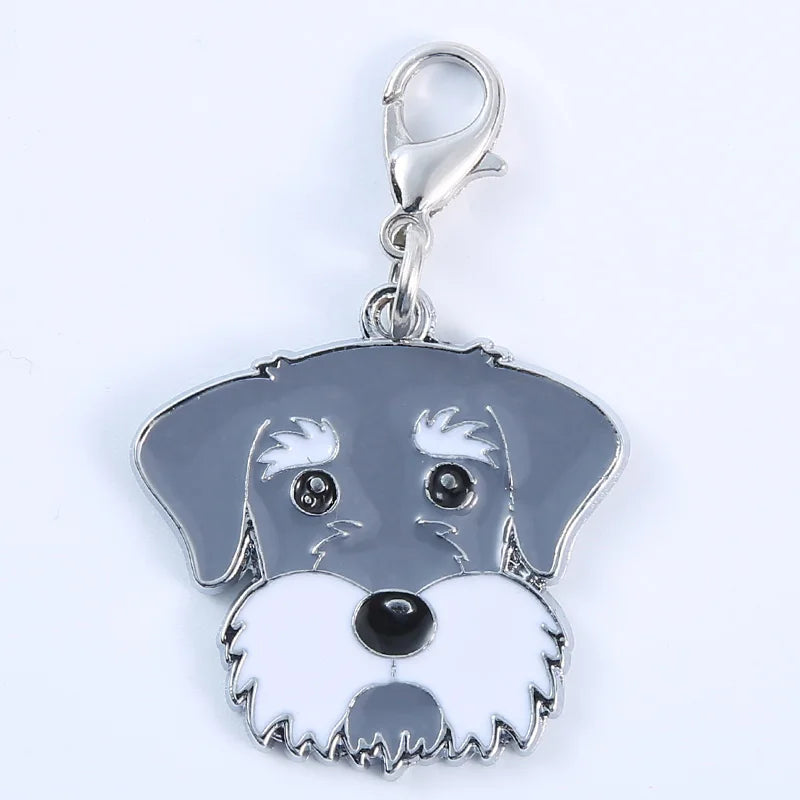 10PCS Alloy Dripping Dog Charms Pendant Earring Bracelet DIY