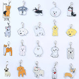 10PCS Alloy Dripping Dog Charms Pendant Earring Bracelet DIY
