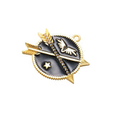 10PCS Brass Heart Eye Snowflake Pendant DIY Necklace Jewelry Making