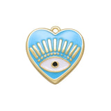 10PCS Lucky Eye Charms Pendant for DIY Necklace Earrings Jewelry