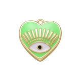 10PCS Lucky Eye Charms Pendant for DIY Necklace Earrings Jewelry