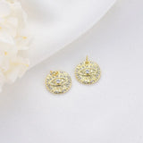 10PCS 14K Plated Brass Zirconia Crystal Charms Pendant