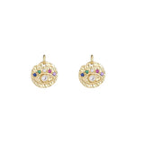 10PCS 14K Plated Zirconia Evil Eye Charms Pendant DIY Jewelry Making