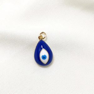 10PCS Evil Eye Charm Pendant, Copper 14K Plated DIY Jewelry Making