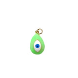 10PCS Evil Eye Charm Pendant, Copper 14K Plated DIY Jewelry Making