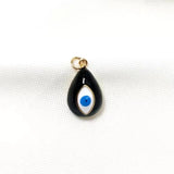 10PCS Evil Eye Charm Pendant, Copper 14K Plated DIY Jewelry Making