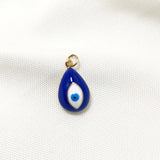 10PCS Evil Eye Charm Pendant, Copper 14K Plated DIY Jewelry Making