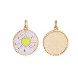 10PCS Copper 14K Plated Oil Love Heart Charm Pendant DIY Jewelry Making
