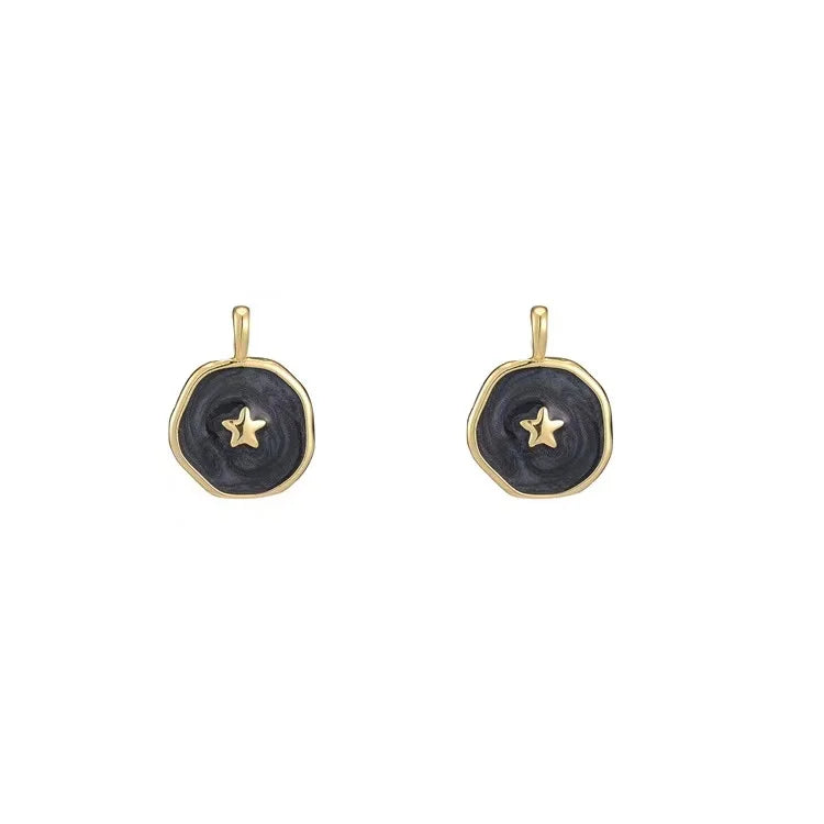 10PCS Copper Dripping Oil Charms Pendant DIY Necklace Jewelry Making
