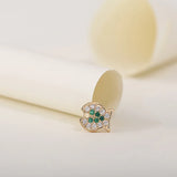 10PCS Copper Zirconia Fish Charms for Jewelry Making