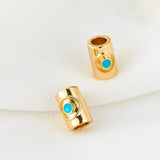 Plated Copper Evil Eye Bracelet Necklace Beads Jewelry Access.
