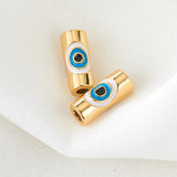 Plated Copper Evil Eye Bracelet Necklace Beads Jewelry Access.