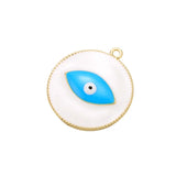 10PCS/LOT Brass Eye Pendant for DIY Necklace Earrings