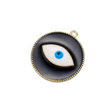 10PCS/LOT Brass Eye Pendant for DIY Necklace Earrings