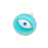 10PCS/LOT Brass Eye Pendant for DIY Necklace Earrings