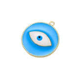 10PCS/LOT Brass Eye Pendant for DIY Necklace Earrings