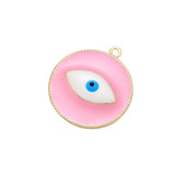 10PCS/LOT Brass Eye Pendant for DIY Necklace Earrings