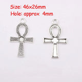 10PCS Large Ankh Egyptian Cross Charms for Jewelry Making