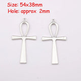 10PCS Large Ankh Egyptian Cross Charms for Jewelry Making