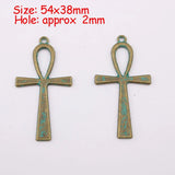 10PCS Large Ankh Egyptian Cross Charms for Jewelry Making