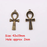10PCS Large Ankh Egyptian Cross Charms for Jewelry Making