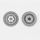 10PCS Hollow Filigree Flower Charms Pendants for Jewelry