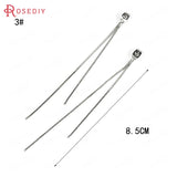 10PCS Brass Tassel Chains Earrings Stopper Jewelry Findings