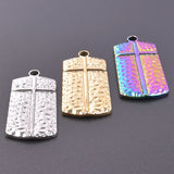 10PCS Animal Crosses Pendant Charms Stainless Steel Jewelry Necklace DIY