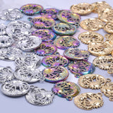 10PCS Sun Moon Pendant Charms Stainless Steel DIY Jewelry Supplies