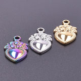 10PCS Strawberry Pendant Charms Stainless Steel DIY Jewelry Necklace Accesso