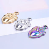 10PCS Strawberry Pendant Charms Stainless Steel DIY Jewelry Necklace Accesso
